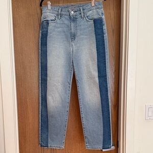 Joe's Jeans High Rise Two-Tone Blue Jeans boho